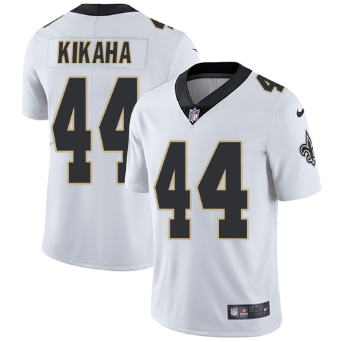 Nike Saints #44 Hau'oli Kikaha White Men's Stitched NFL Vapor Untouchable Limited Jersey - Click Image to Close